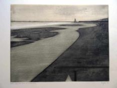 Eglau, Otto (Berlin 1917 - 1988 Kampen). Meer und Strand V. Radierung von 1972. Signiert, datiert,