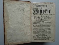 Asien.- La Martiniere, A. A. Bruzen de. Einleitung Zur Historie von Asia, Africa und America, Erster