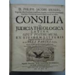 Spener, P.J. Consilia et judicia theologica latina. 3 Tle. in 1 Bd. Frankfurt, Zunner & Jung,