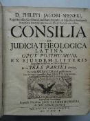 Spener, P.J. Consilia et judicia theologica latina. 3 Tle. in 1 Bd. Frankfurt, Zunner & Jung,