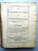 Newton, I. The Chronology of Ancient Kingdoms Amended. To which is Prefix'd, A Short Chronicle