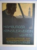 Steinbach, Eduard (Hamburg 1878 - 1939). Hamburger Künstler-Verein von 1832. Offsetlithographie.