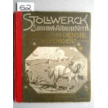 Sammelbilder.- Stollwerck. 3 Alben aus den Jahren 1900-10. Mit 626 (von 720) Sammelbildern. Folio (