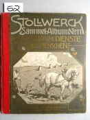 Sammelbilder.- Stollwerck. 3 Alben aus den Jahren 1900-10. Mit 626 (von 720) Sammelbildern. Folio (