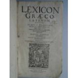 Wörterbücher.- Scapula, J. Lexicon Graeco-Latinum novum. Editio ultima, priori locupletior &
