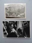 Fotografie.- Konvolut von 4 Fotografien von Goebbels Besuch in Bad Segeberg. 1937. Zwischen 7,5 x