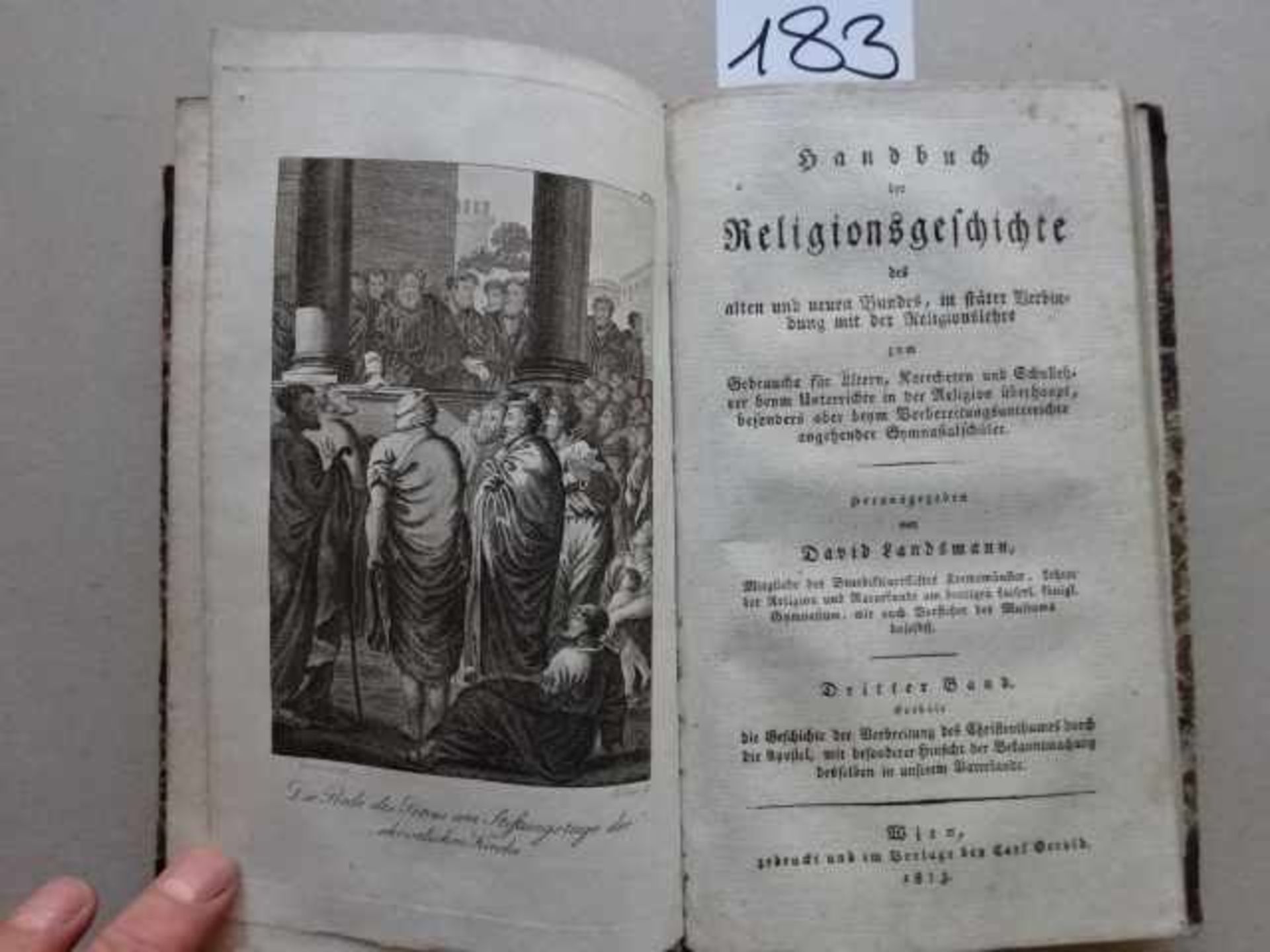 Landsmann, D. (Hrsg.). Handbuch der Religionsgeschichte des alten und neuen Bundes. 3 in 1 Bd. Wien, - Bild 4 aus 4