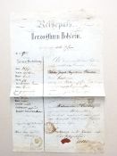 Reisepass. Herzogthum Holstein. Für Herrn Wilhelm Joseph Augustinus Claudius aus Blekendorf.