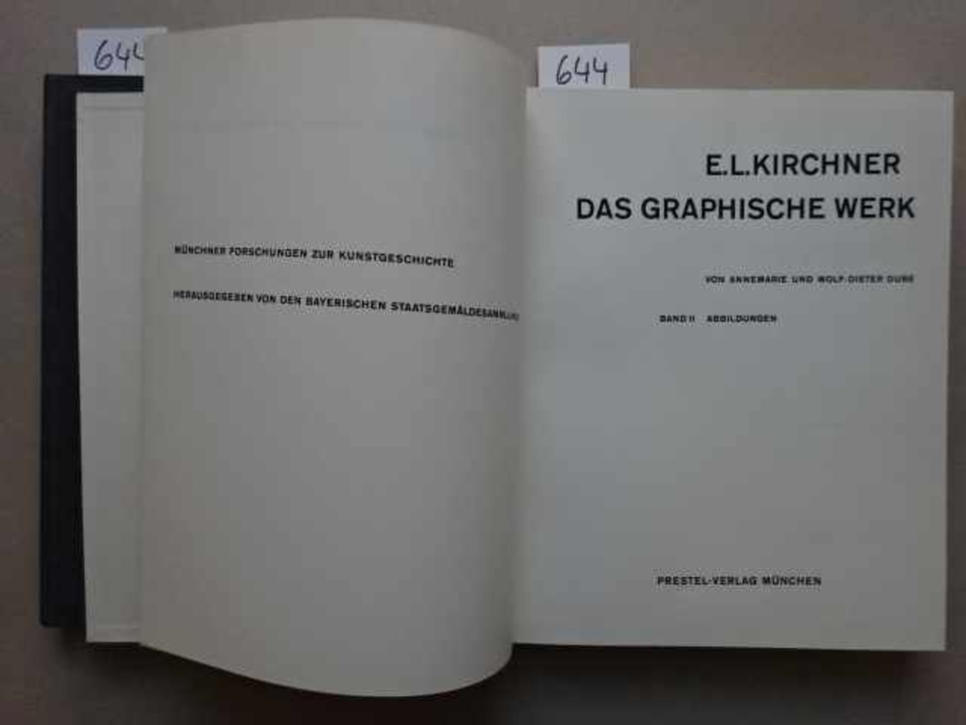 Dube, A. u. W.-D. E.L. Kirchner. Das graphische Werk. 2 Bde. München, Prestel, 1967. 168; 293 S.,