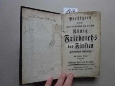 Cramer, J.A. (Hrsg.). Predigten veranlaßt durch die Krankheit und den Tod König Friedrichs des