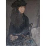 Whistler, James Abbott McNeill (?) (Lowell 1834 - 1903 London). Arrangement in Schwarz: Dame mit