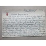 Geschichte.- Lambsdorff, Eva Gräfin von (geb. von Schmid; 1904 - 1978). Eigenhändiger Brief mit
