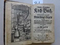 Gastronomie.- Loofft, M. Nieder-Sächsisches Koch-Buch, oder Sieben hundert und zehn Anweisungs-