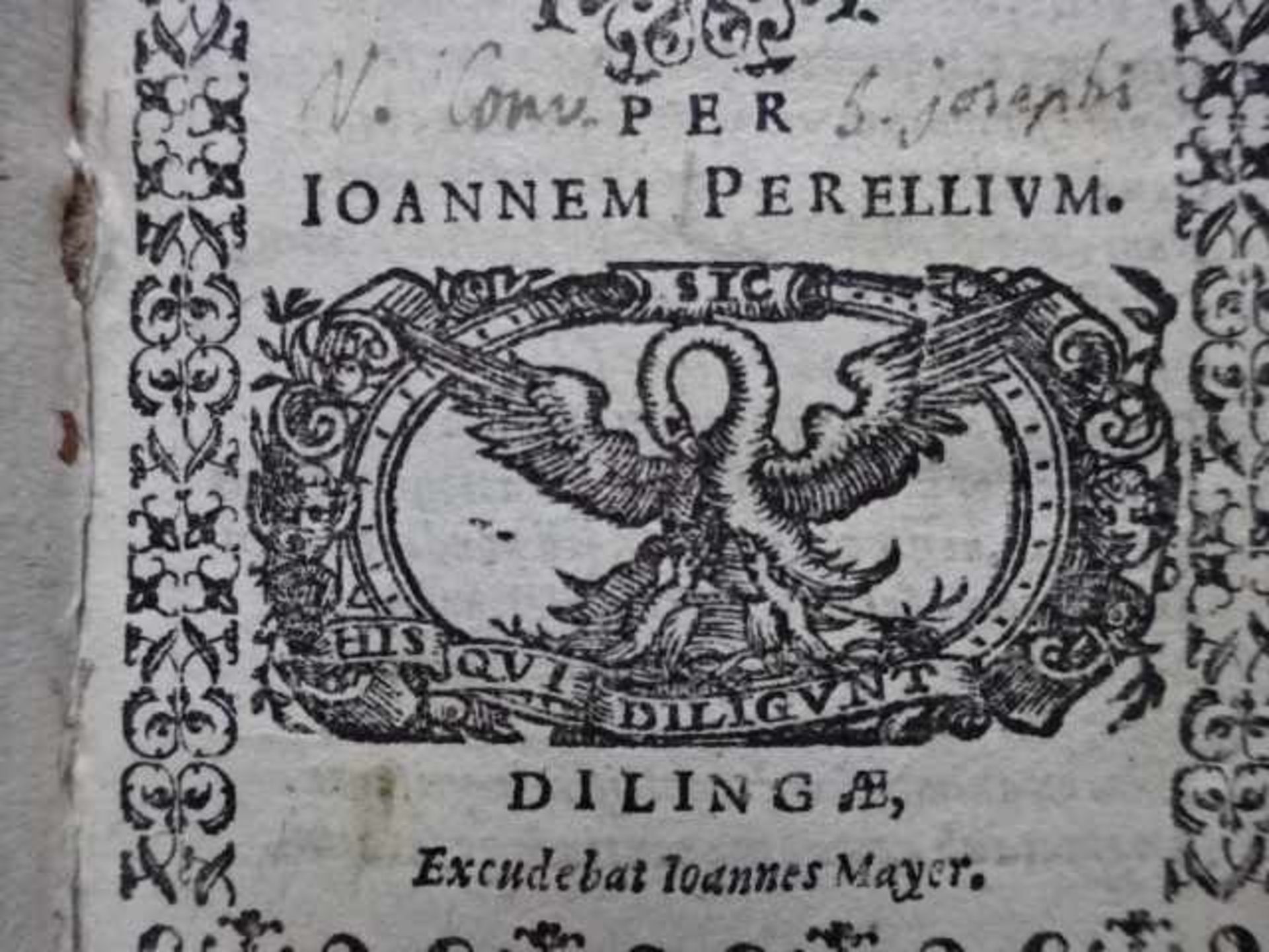 (Coster, F.). Thesaurus piarum et christianarum institutionum... editus per Ioannem Perellium. - Bild 2 aus 5