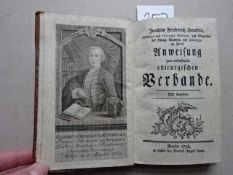 Henckel, J.F. Anweisung zum verbesserten chirurgischen Verbande. Berlin, Lange, 1756. 13 Bll., 243