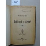 Afrika.- Rohlfs, G. Quid novi ex Africa? Kassel, Fischer, 1886. VII, 288 S. Marmor. Pp. d. Zt. m.