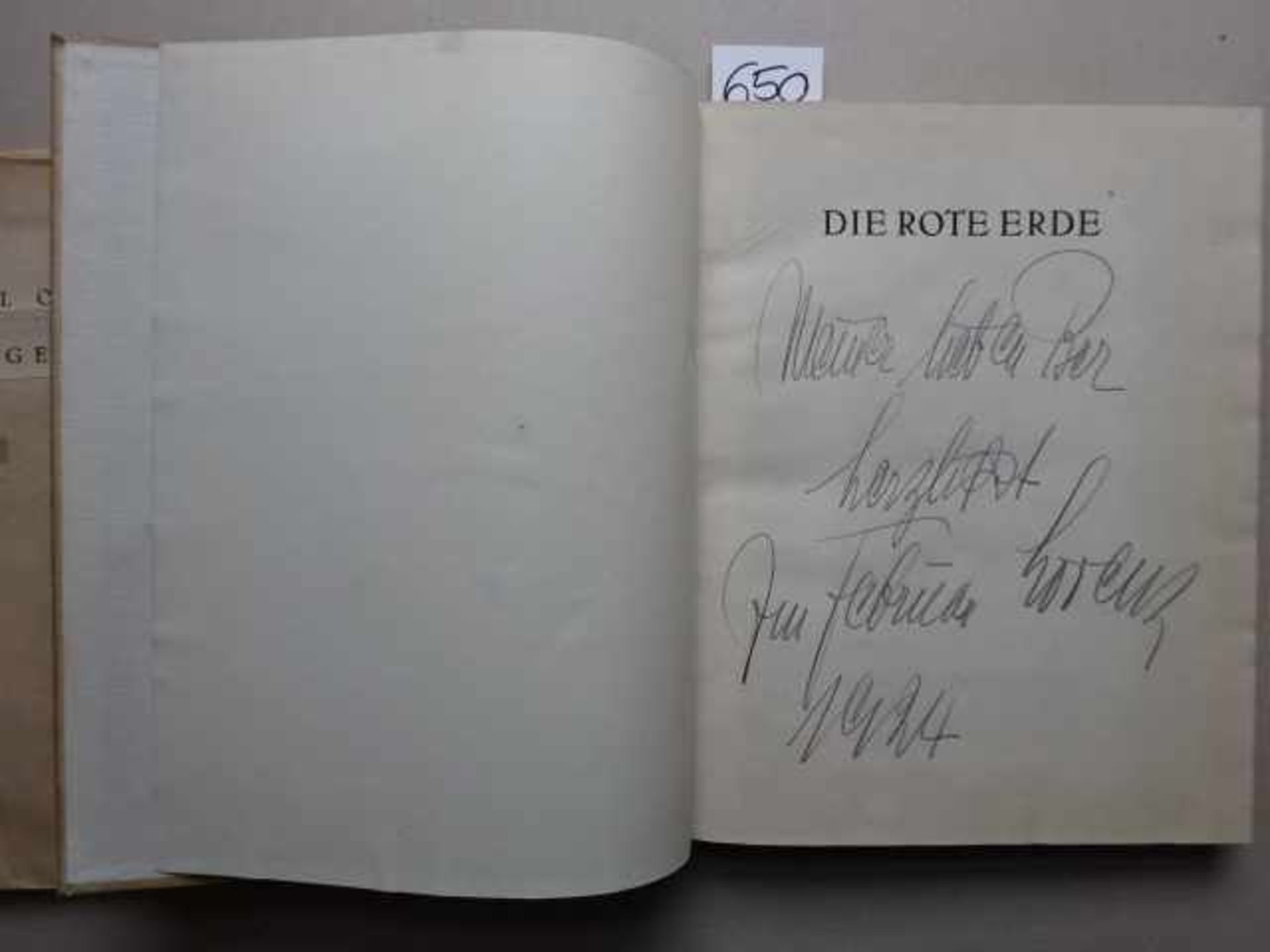Lorenz, Karl. (Hrsg.). Die rote Erde. 2. Folge/2. Buch. Hamburg, Gemeinschaftsverlag Hamburgischer