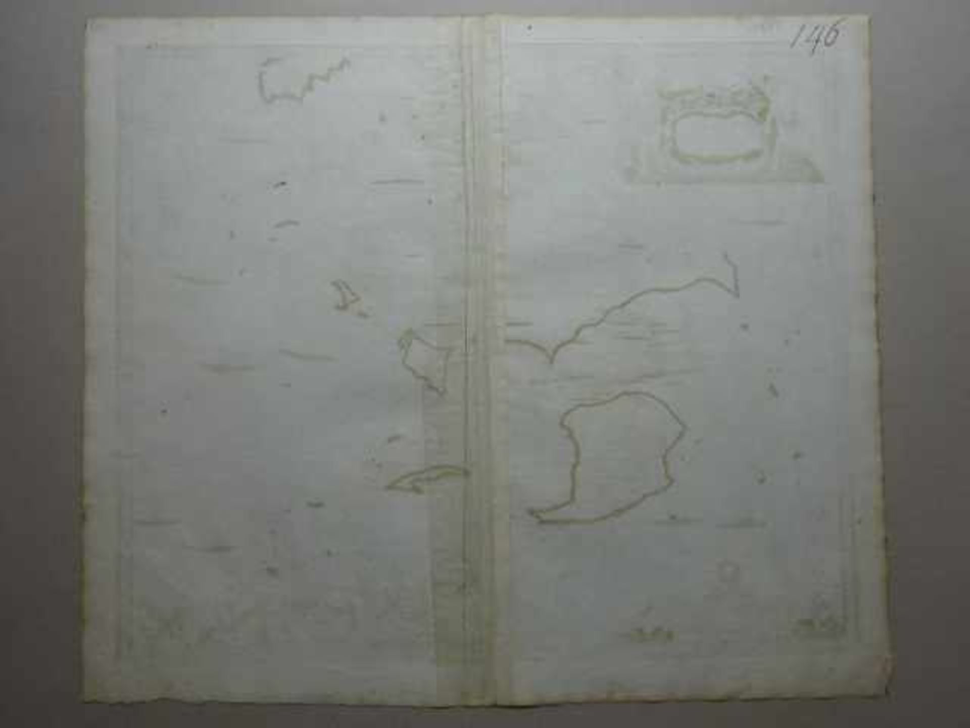 Amerika.- America Septentrionalis. Altkolor. Kupferstichkarte von J. Janssonius. Amsterdam, um 1680. - Bild 4 aus 4