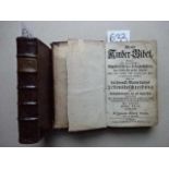 Hager, J.G. Kleine Kinder-Bibel... 2 in 1 Bd. Leipzig, Geßner, 1749. Tit., 8 Bll., 213 S., 1 Bl.;