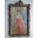 Chabas, Paul Emile (Nantes 1869 - 1937 Paris). Dame im rot-weißen Kleid (Standing Lady in Tea-