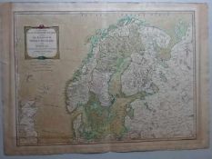 Skandinavien.- A new map of the Northern States containing the Kingdoms of Sweden, Denmark, and