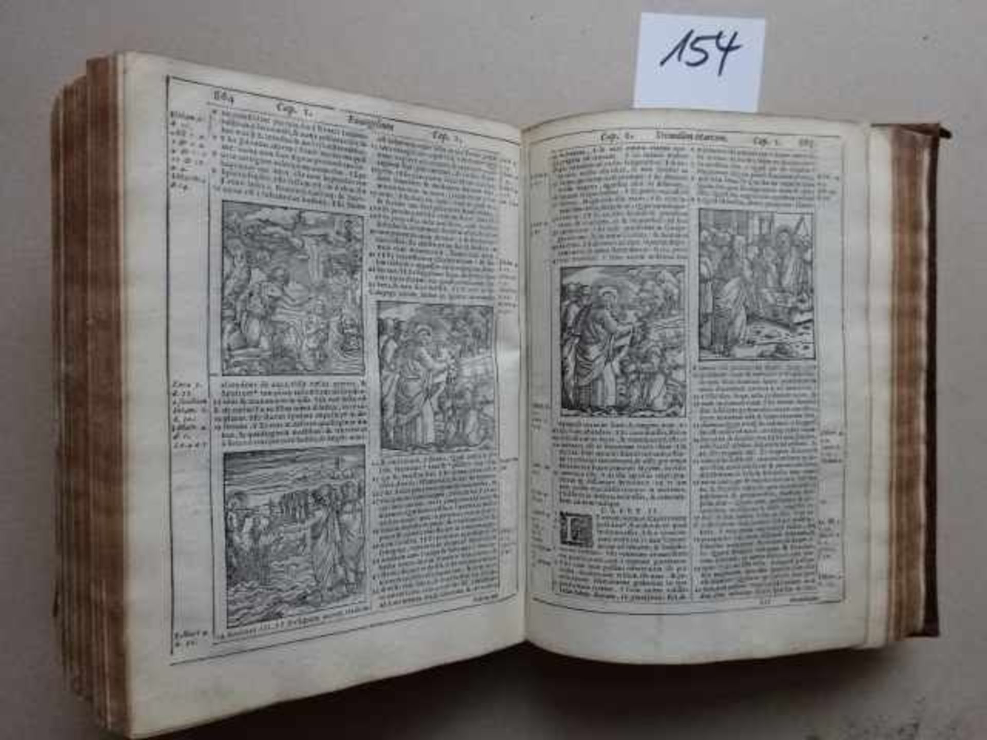 Biblia, ad vetustissima exemplaria Nunc recens castigata. Venedig, Nicolai Bevilaquae Erben, 1574. - Bild 4 aus 5