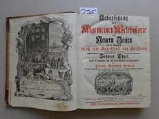 Baumgarten.- Semler, J.S. (Hrsg.). Uebersetzung der Algemeinen Welthistorie der Neuern Zeiten die in
