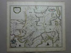 Asien.- Magni Mogolis Imperium. Altgrenzkolor. Kupferstichkarte bei W.J. Blaeu. Amsterdam, 1634.