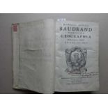 Baudrand, M.A. Geographia Ordine litterarum disposita. 2 in 1 Bd. Paris, Michalet, 1682/81. 1 w.