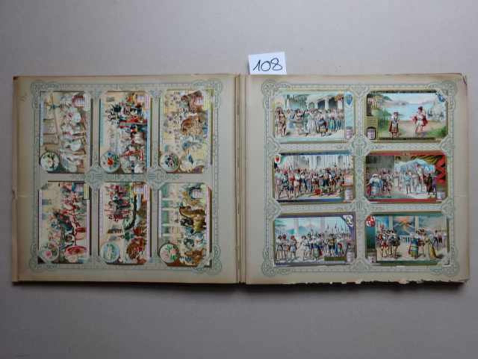 Liebig-Bilder.- Album mit 359 chromolithographischen Sammelbildern auf 30 Bll. Um 1900-1910. Qu.-4°. - Bild 3 aus 3