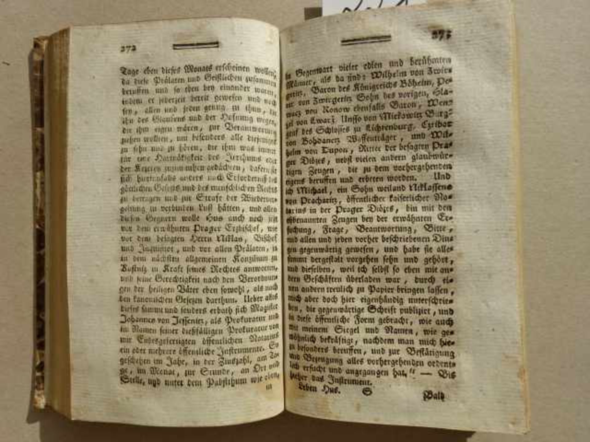 Zitte, A. Lebensbeschreibung des Magister Johannes Hus von Hussinecz. 2 Tle. in 1 Bd. Prag, Gerle, - Bild 2 aus 4