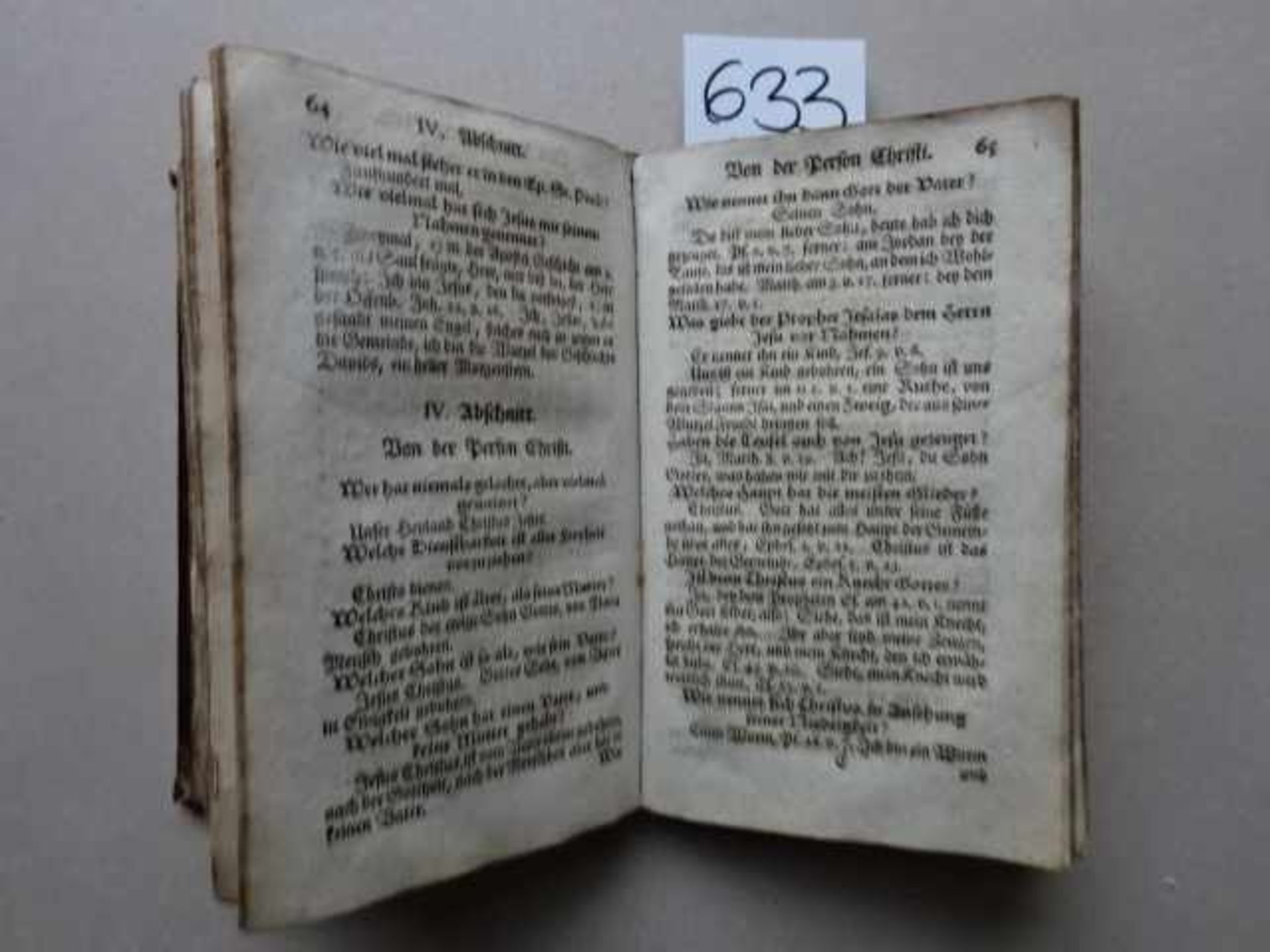 Hager, J.G. Kleine Kinder-Bibel... 2 in 1 Bd. Leipzig, Geßner, 1749. Tit., 8 Bll., 213 S., 1 Bl.; - Bild 2 aus 4