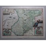 Dithmarschen.- Landtcarte von dem Sudertheill Dithmarschen, Anno 1648. Altkolor. Kupferstichkarte