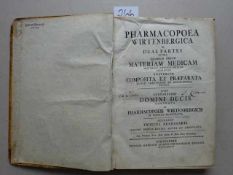 Pharmacopea Wirtenbergica in duas partes divisa quarum prior materiam medicam historico-physico-