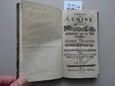 Alchemie.- Vaughan, Th. (Pseud.: Eugenius Philaletes). Lumen de lumine Oder Ein neues Magisches