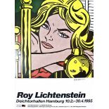 Lichtenstein, Roy (Manhattan 1923 - 1997). Blonde Waiting. Farbiger Offsetdruck. Bonn, 1995.