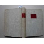 Einbände.- Kochbuch (Deckeltitel). Um 1930. 4°. Grober Leinenband über Holzdeckeln mit goldgepr.