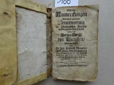 Mayer, J.F. (Hrsg.). Eilfertige Anmerckungen über die so genannte Verantwortung der Theologischen