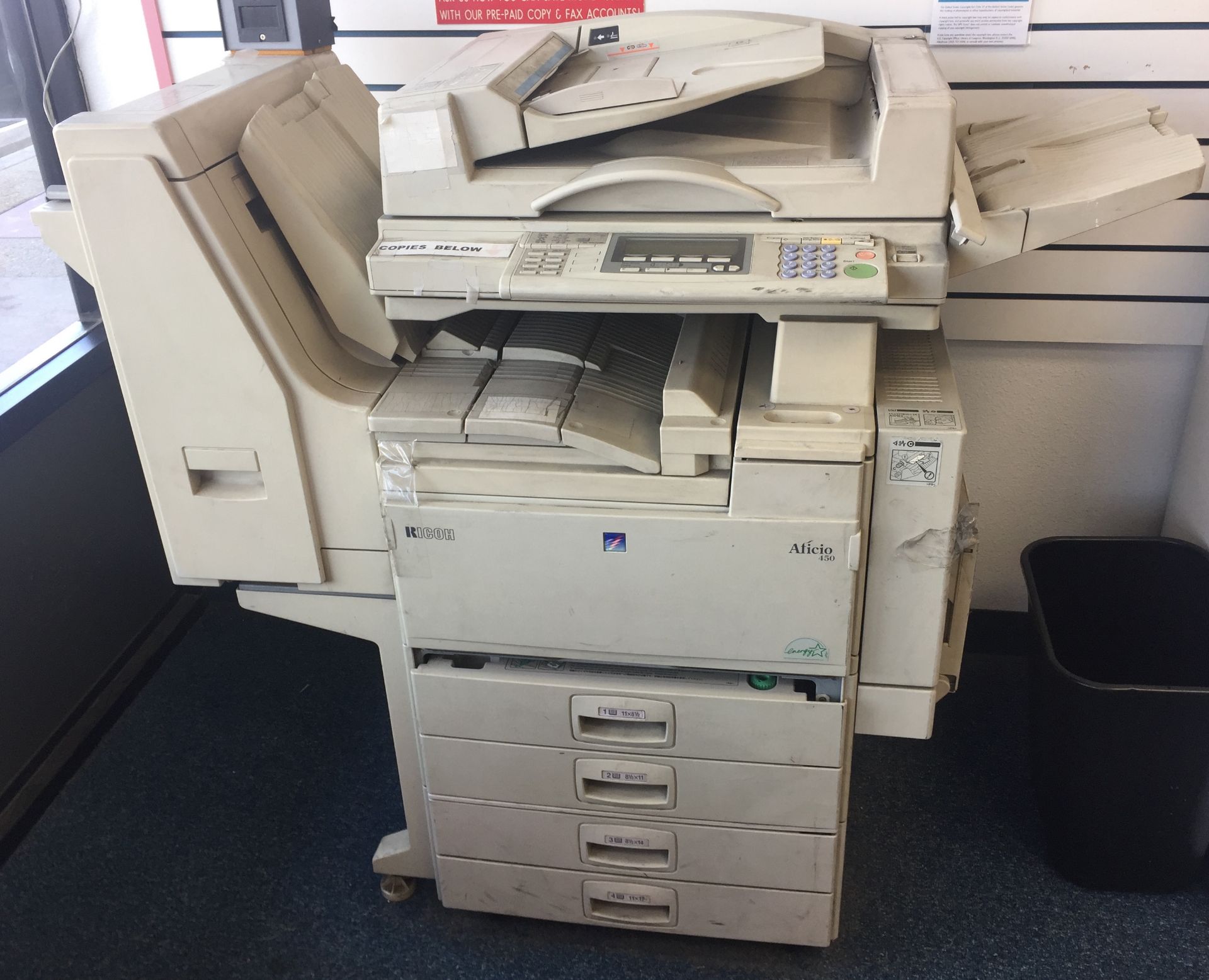 LARGE COMMERICAL PRINTER/PHOTOCOPIER FROM CLOSED UPS STORE