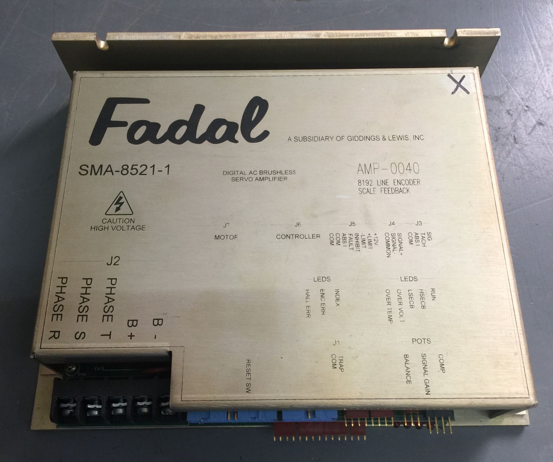 FADAL AMP CARD SMA-8521-1 ($1695 PIECE )