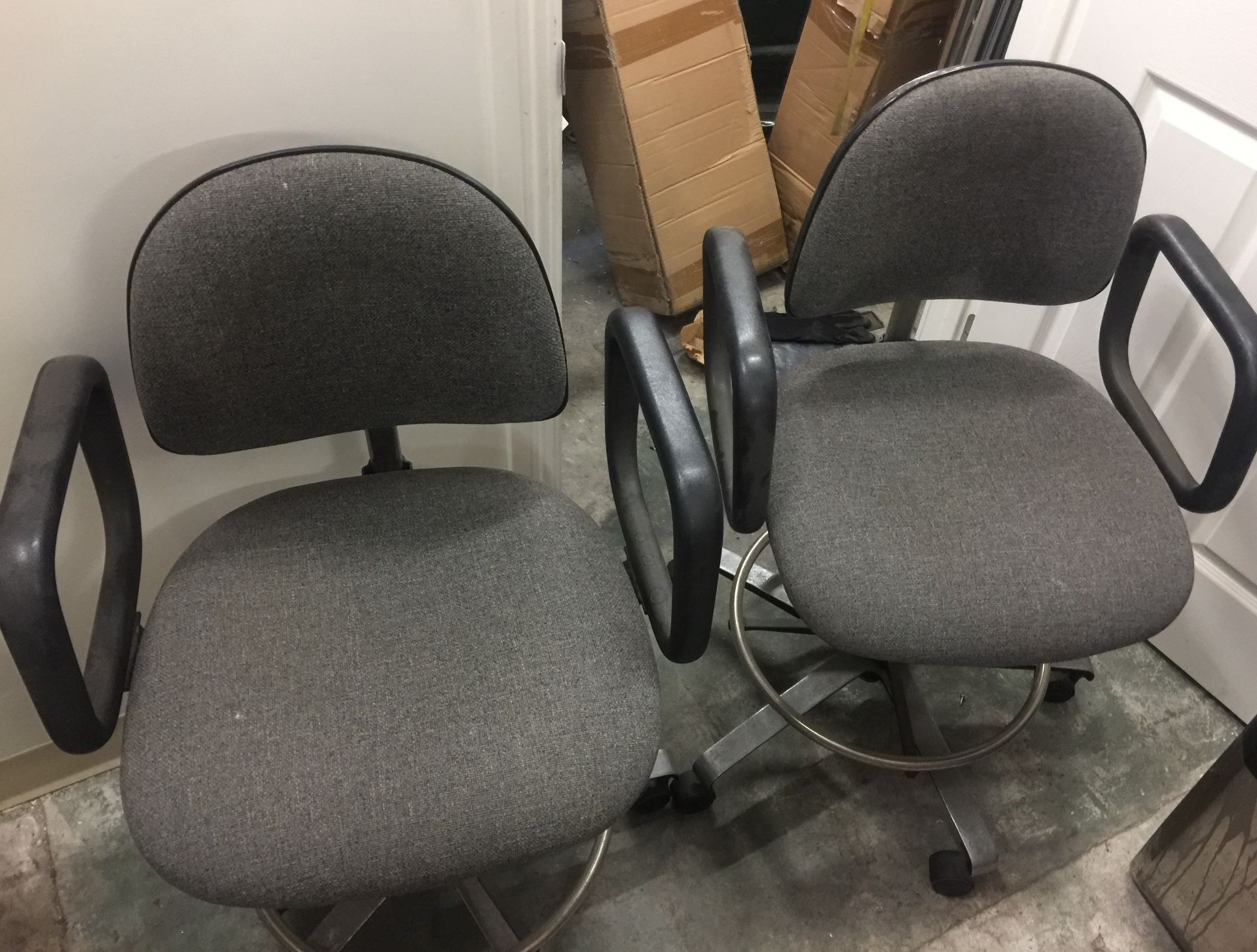 OFFICE CHAIRS / 2 MATCHING / 1 SINGLE