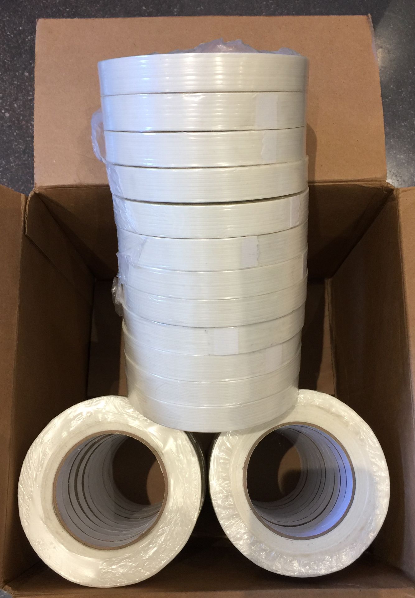 36 ROLLS REINFORCED HEAVY DUTY STRAPPING TAPE