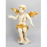 School of Lower Austria, Standing angel with gilded wings, servillette and flower in the hair;