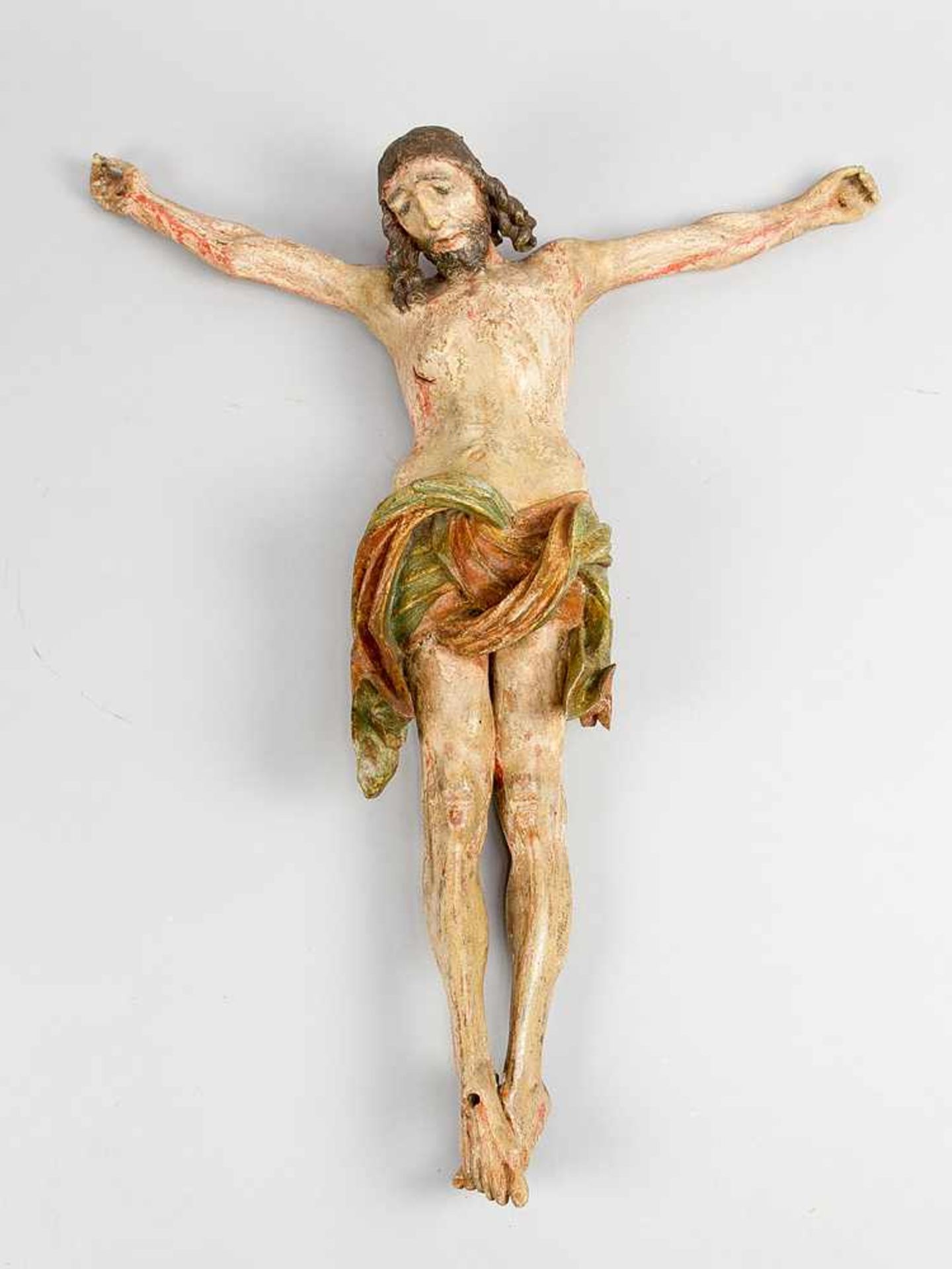 Veit Stoß (1447-1533)-circle, Corpus Christi with folded waved servillette with open work, face