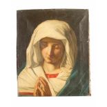 Giovanni Battista Salvi called Sassoferrato (1609-1685)-follower, Praying Madonna, oil on canvas.