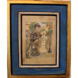 Artist around 1900, Paris street scene; pastell on paper, dated and described bottom left, framed,