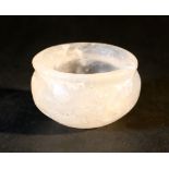 Rock crystal bowl; possible Bactrian 3rd-2nd Millenium b.C.6,8cm diameter