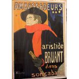 Henri de Toulouse-Lautrec (1864-1901)-poster, Ambassadeurs, printed by Ancourt Rue Saint Denis; on