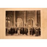 Karl Karger (1848-1913), Heliograph of an audience of the Vienna male singers in Laekan; in the
