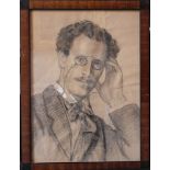 Austrian Artist early 19th Century, pencil drawing on paper, Portrait of Paul Wittgenstein (1887-